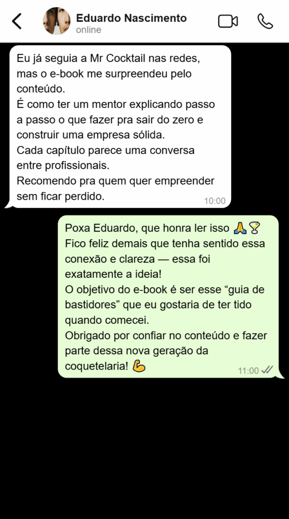 DO COPO AO NEGÓCIO — O Guia Do Empreendedor na Coquetelaria